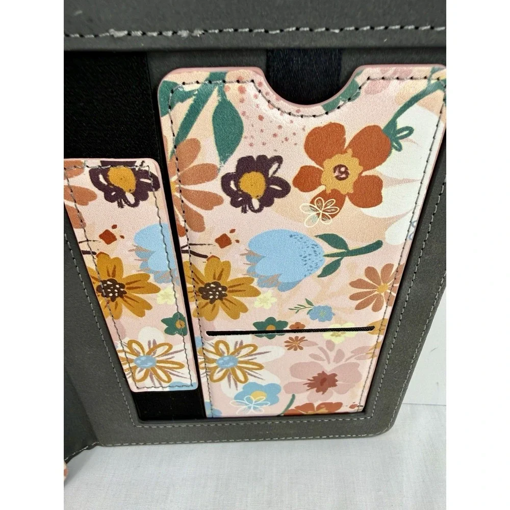 Floral Kindle Case 6 11th Gen 2022 2024 Folio Stand Wallet Card Holder Strap NEW